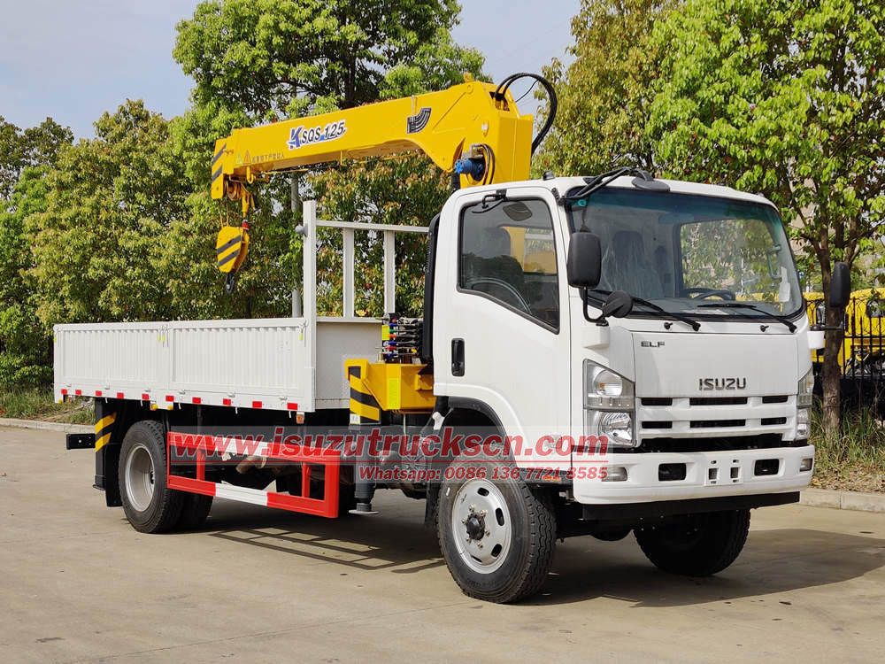 Isuzu truck mounted crane