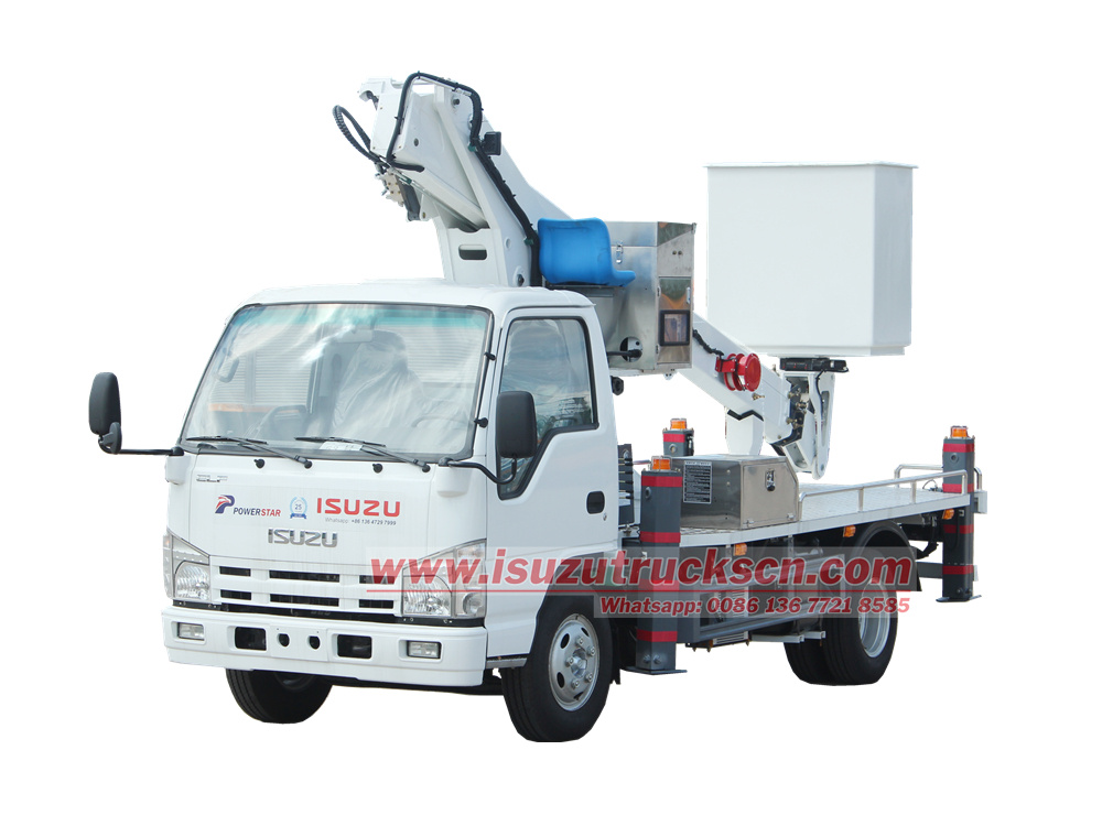 Isuzu 15 meter aerial work platform truck