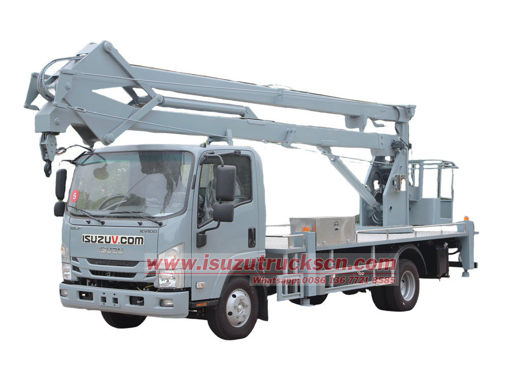 Isuzu KV100 insulated bucket manlift