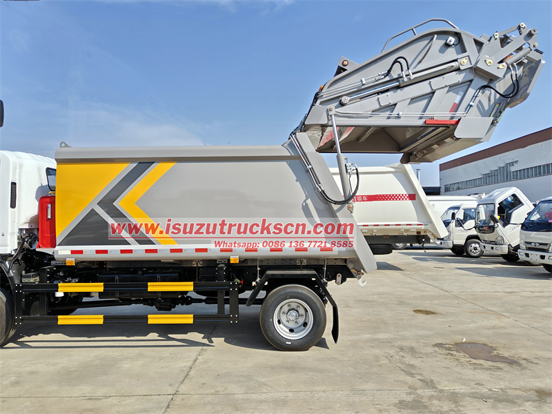 ISUZU NPR off-road garbage compactor truck