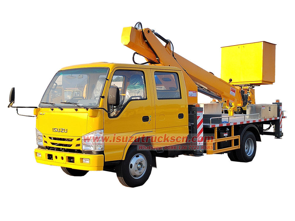 Isuzu telescopic platform truck