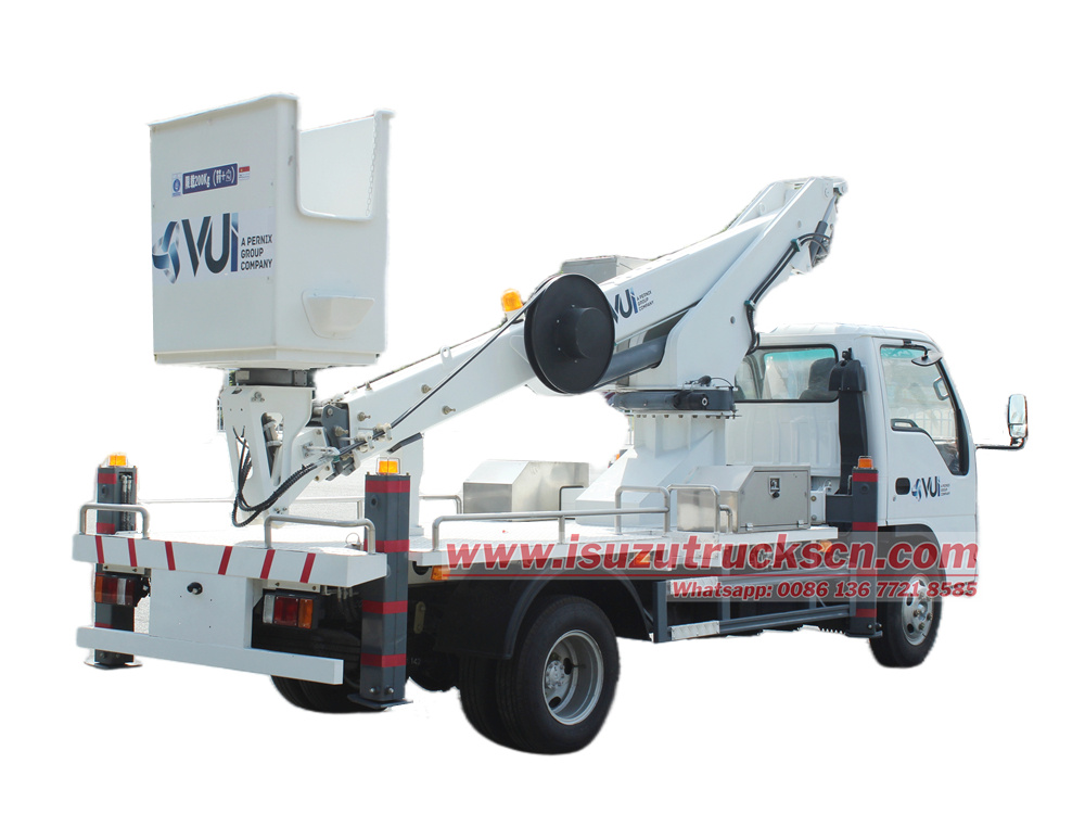 Isuzu truck with bucket lift for sale