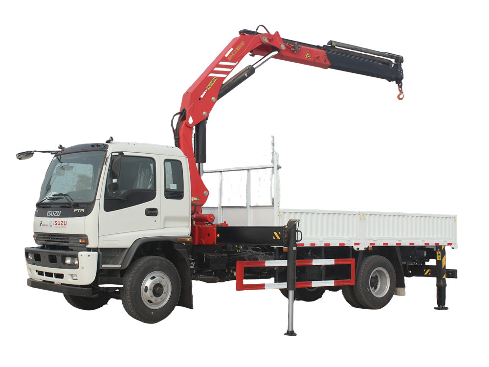 Isuzu truck with crane