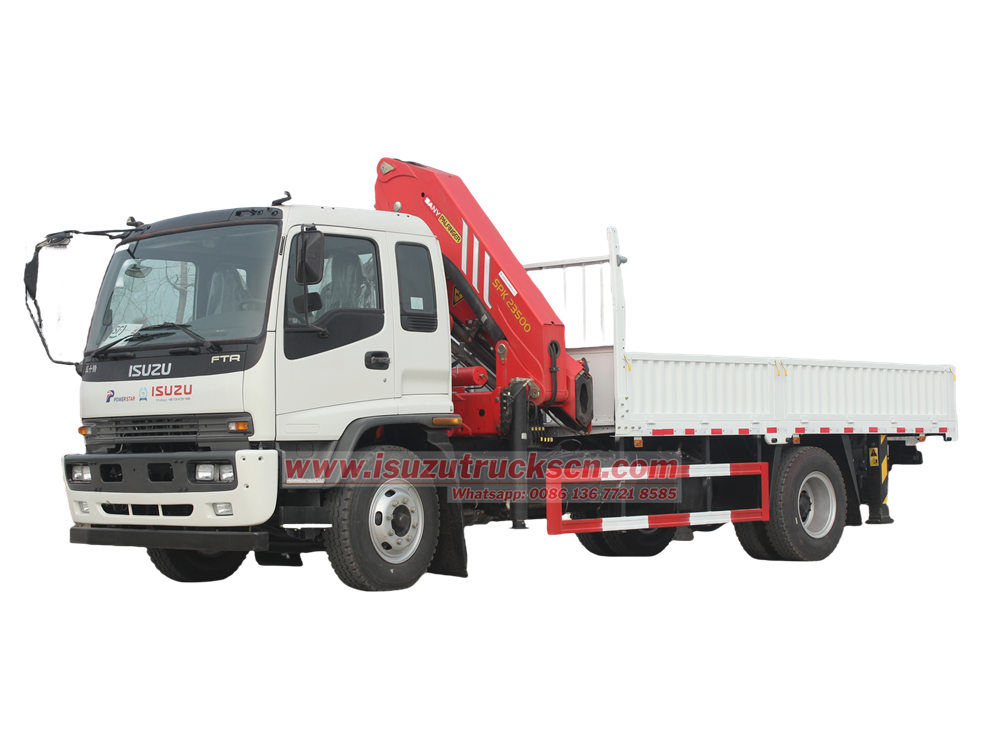 Isuzu truck mounted crane