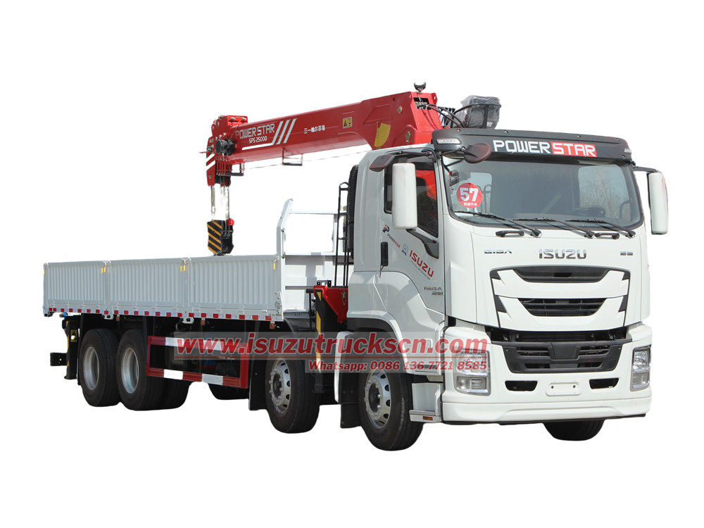 Isuzu truck mounted crane