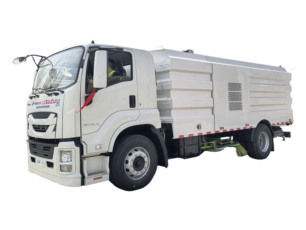 Isuzu street sweeper truck