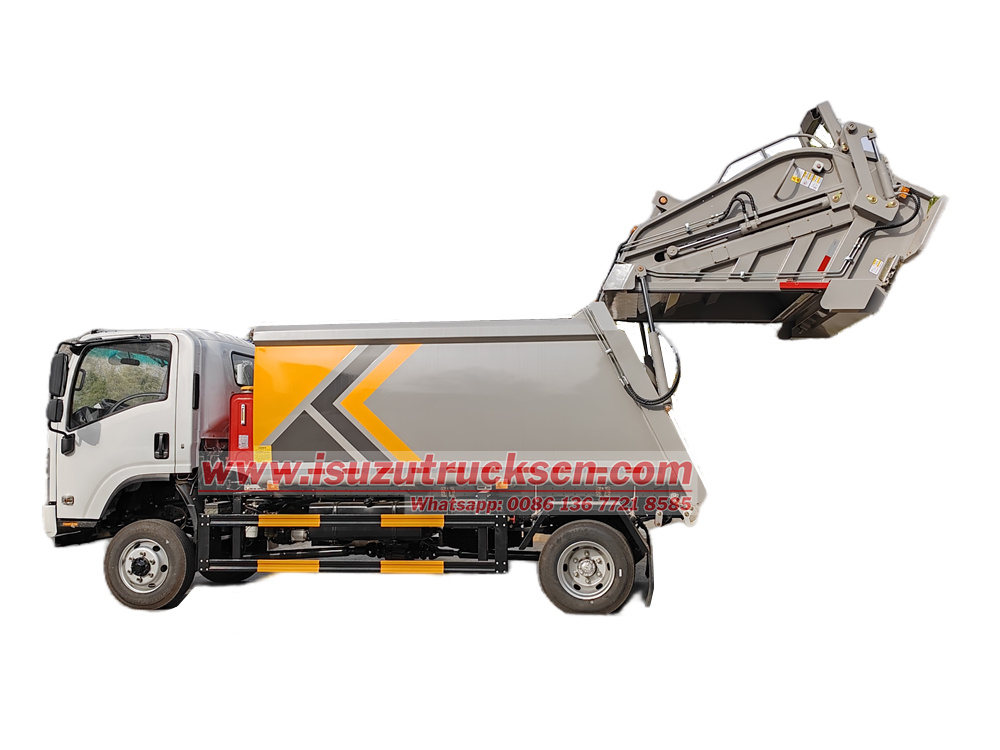 Isuzu NPR 4x4 refuse compactor vehicle