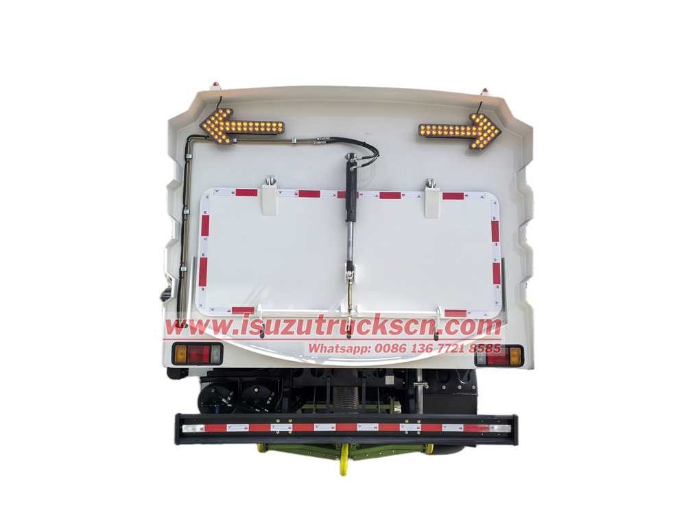 Isuzu GIGA 4X chassis sweeper truck with brush