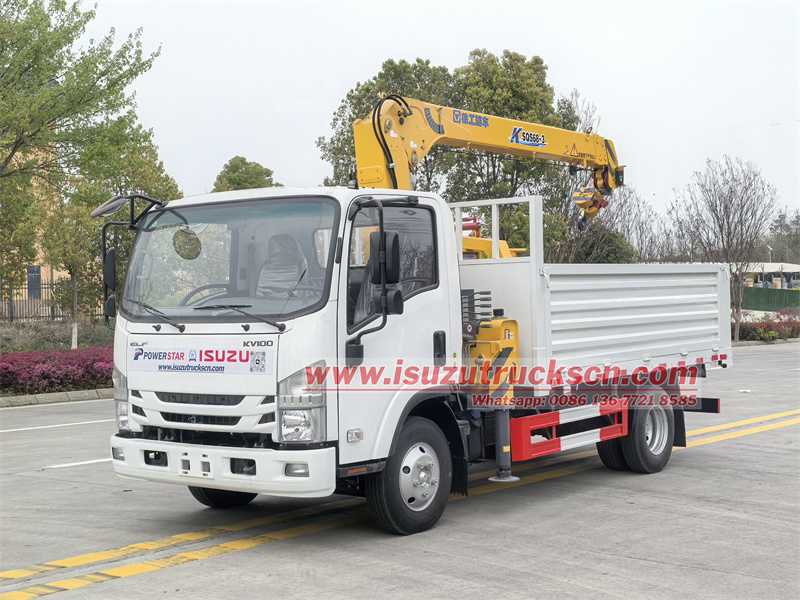 Isuzu KV100 truck-mounted crane