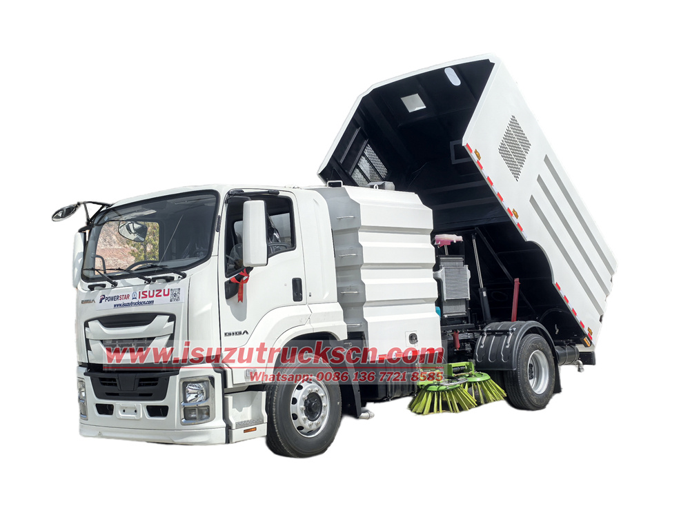 Isuzu new FTR 12cbm road sweeper truck