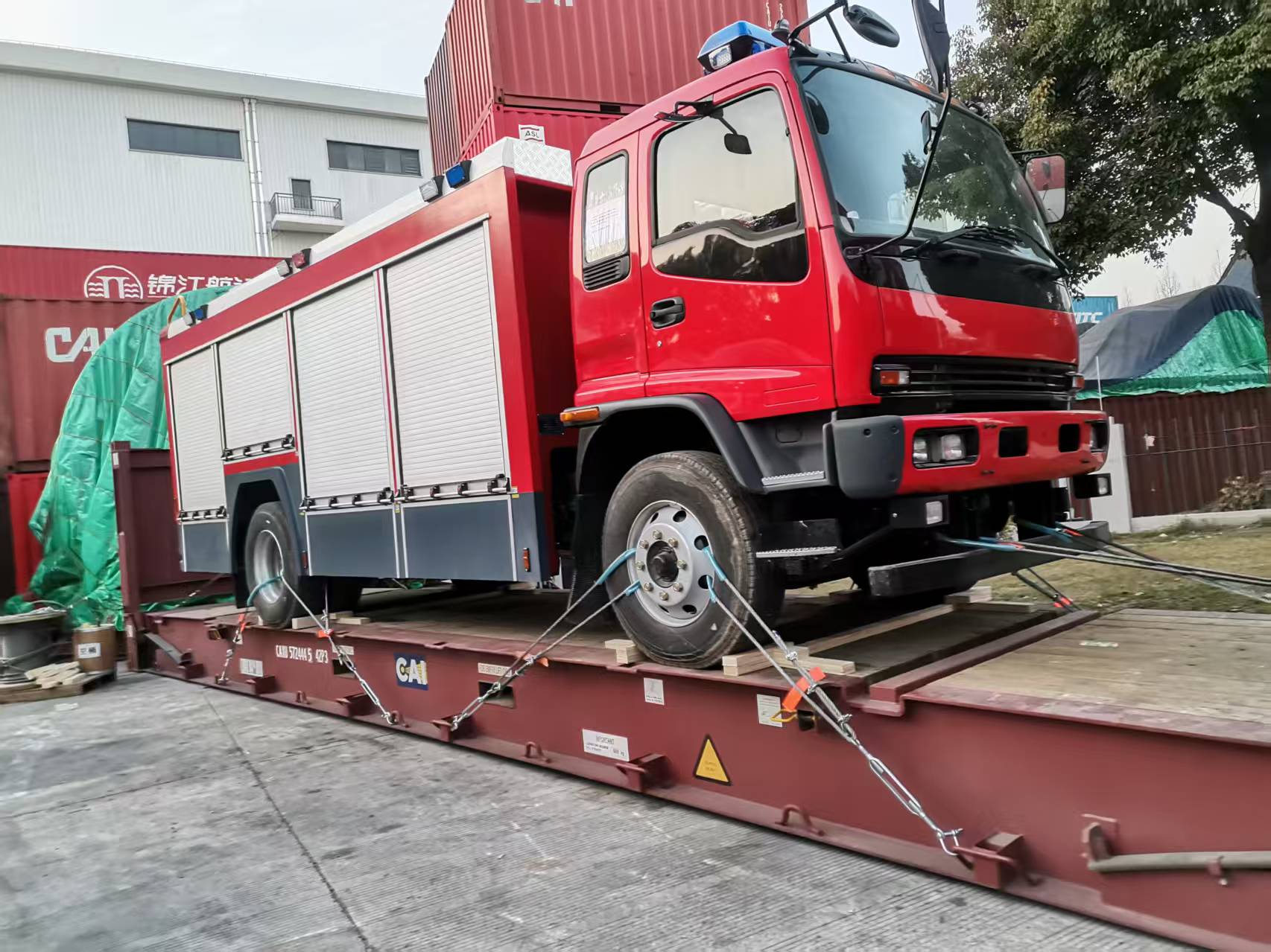 The Burkina Faso Fire Rescue Truck Isuzu