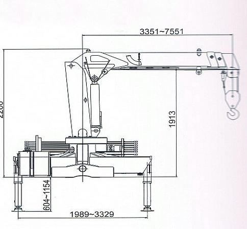 Isuzu 3.2tons boom crane truck with manlifter structure