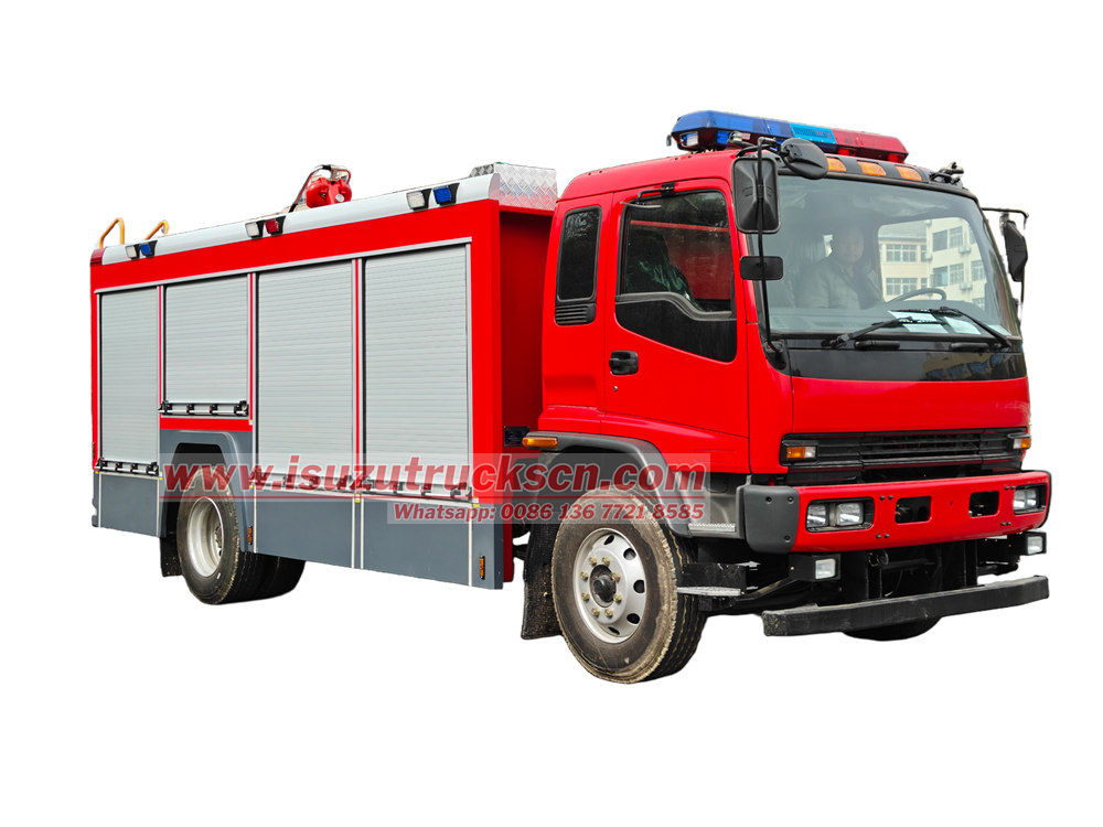 Isuzu FVR 6cbm foam water fire truck