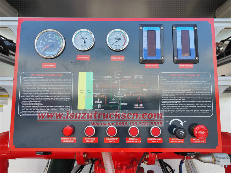 ISUZU GIGA 6&times;4 fire truck price