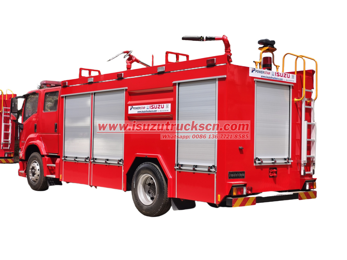 Isuzu Giga Dry Powder Foam Combined Fire Trucks