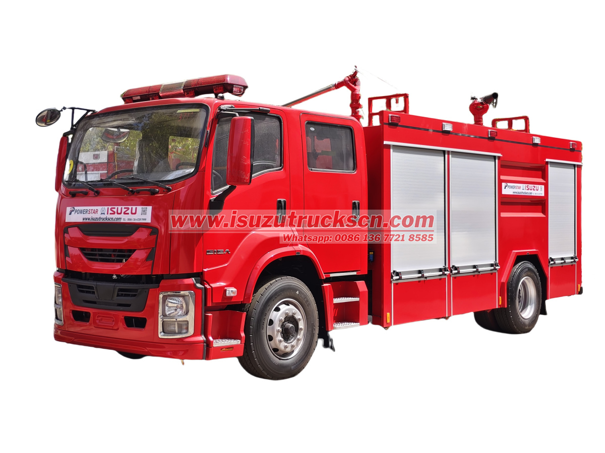 Isuzu Giga Dry Powder Foam Combined Fire Trucks