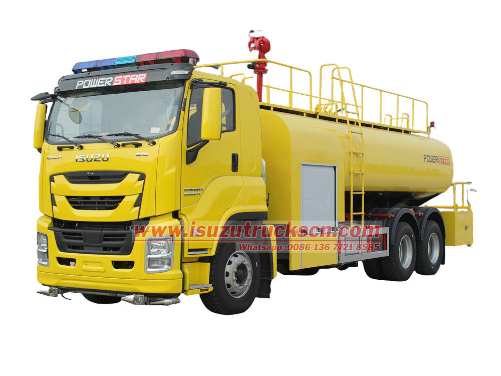 Isuzu GIGA 6x4 road sprinkler fire truck