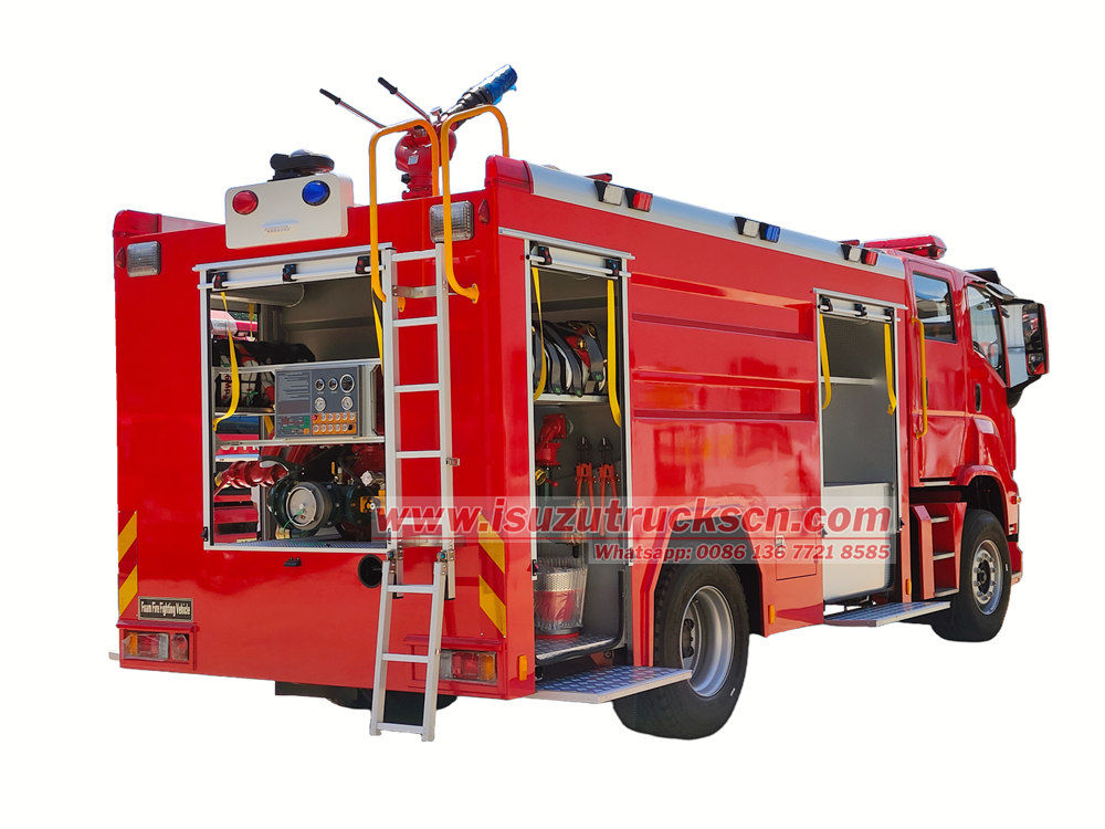 Isuzu heavy rescue fire truck