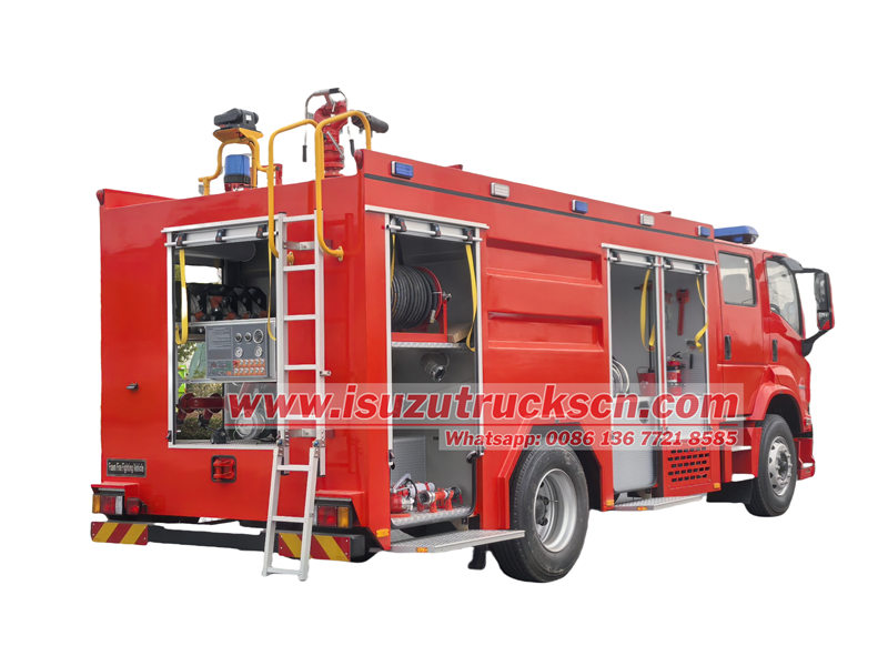 isuzu 4000 liters water foam fire truck