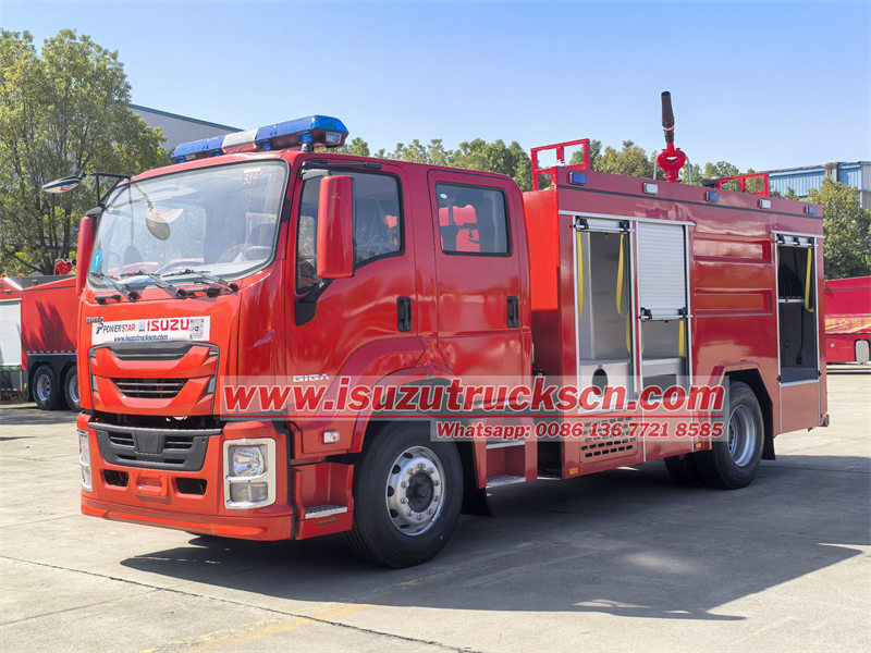 isuzu 4000 liters water foam fire truck