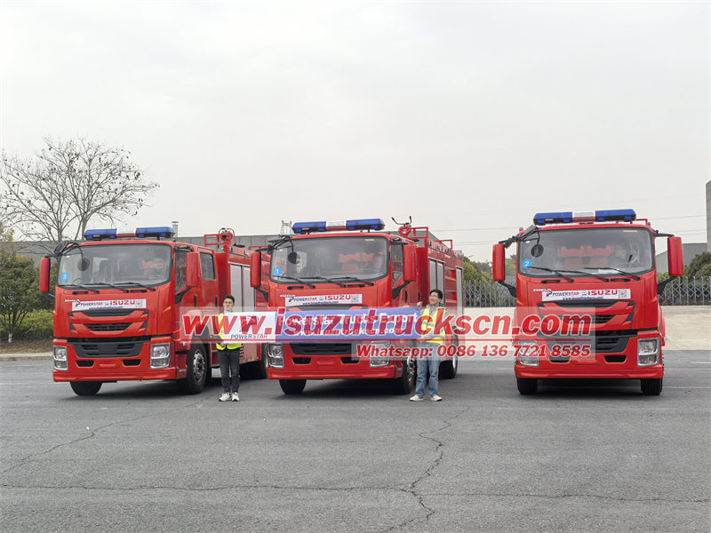 isuzu 4000 liters water foam fire truck