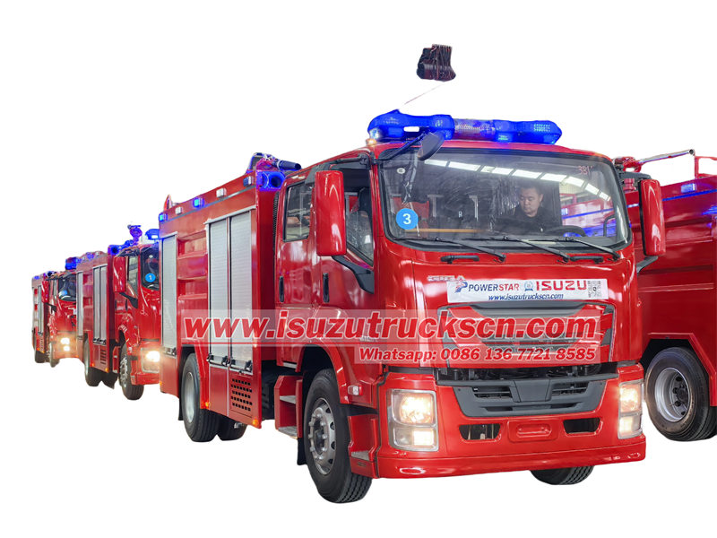 isuzu 4000 liters water foam fire truck