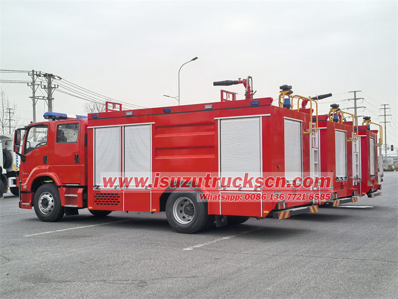 isuzu 4000 liters water foam fire truck