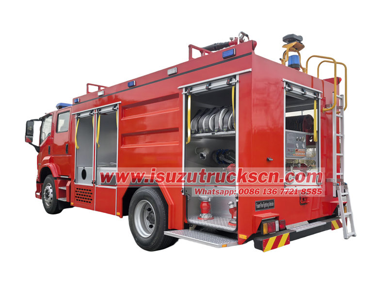 isuzu 4000 liters water foam fire truck