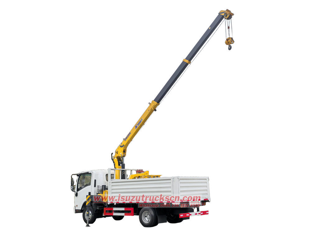 Isuzu ELF truck with crane