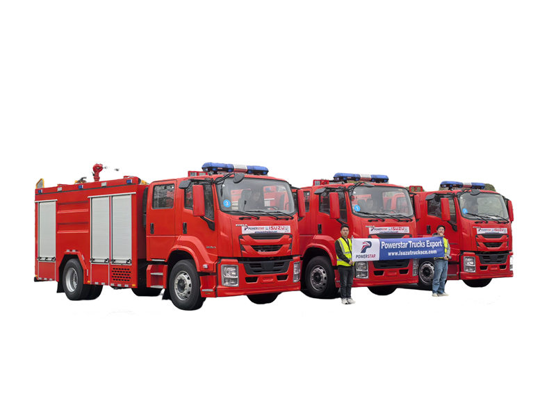 isuzu 4000 liters water foam fire truck