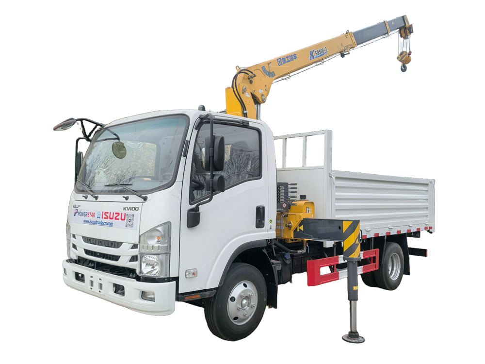 Isuzu ELF KV100 boom crane truck
