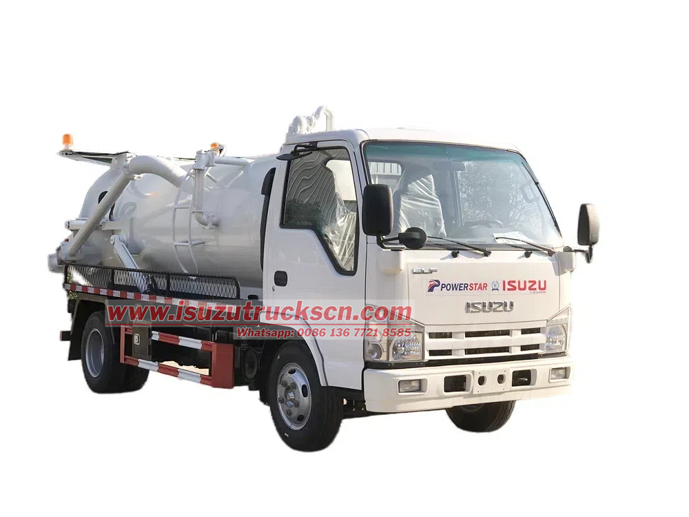 Isuzu 100P vacuum suction truck
