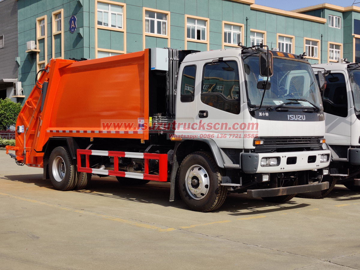 Philippines ISUZU FVR 10CBM Garbage Compactor for sale