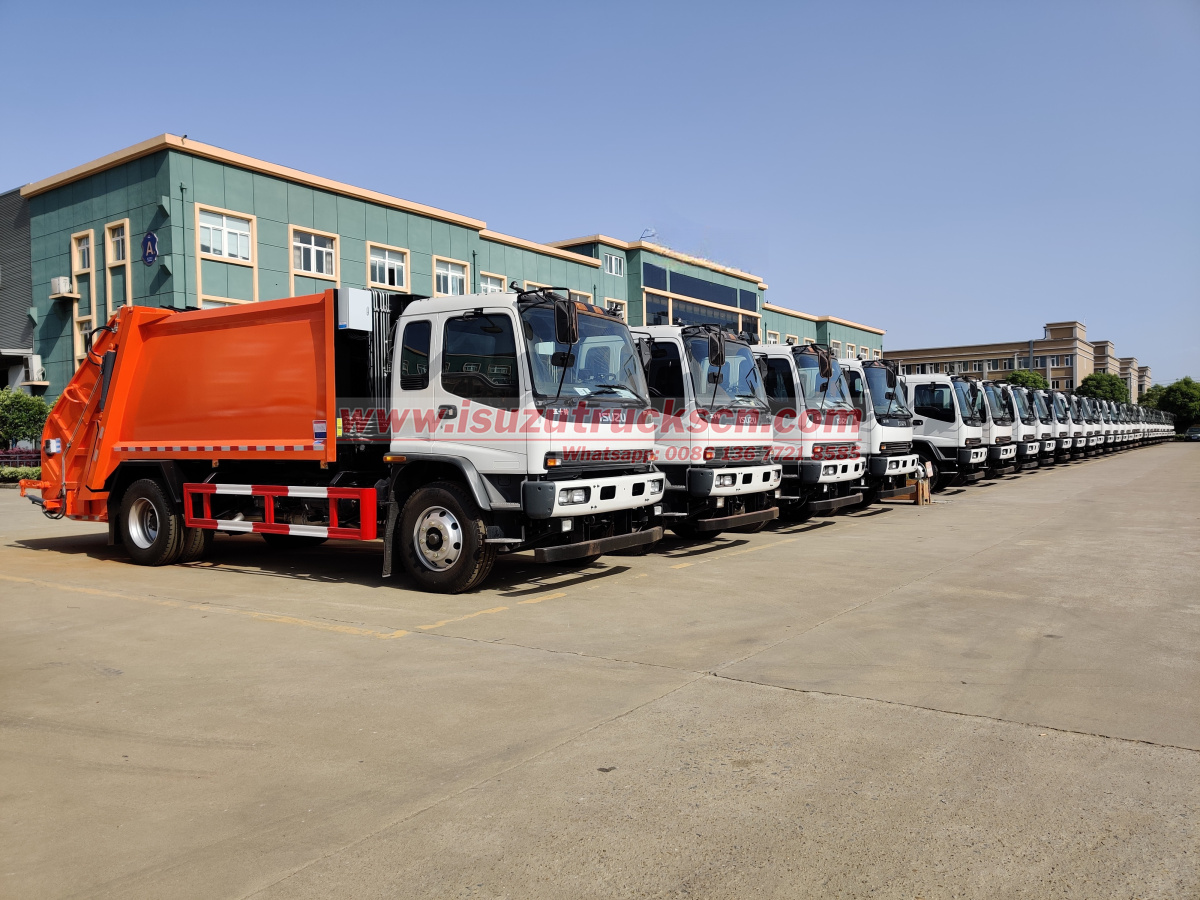Philippines ISUZU FVR 10CBM Garbage Compactor for sale
