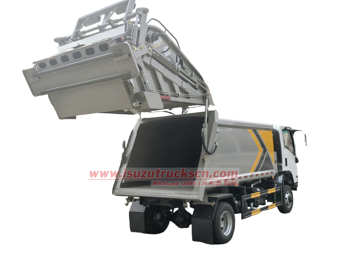 Philippines ISUZU 4×4 AWD 8CBM waste compression truck for sale
