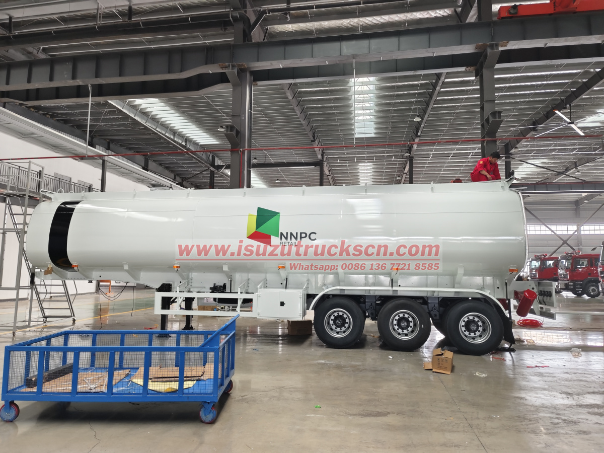 2025 new Nigeria NNPC 220 units Fuel oil tanker semi trailer