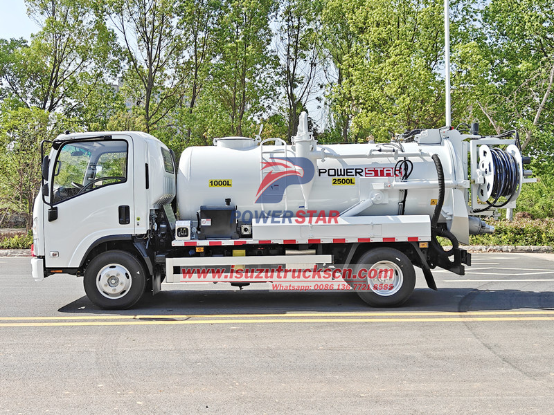 Isuzu sewer jetting truck for sale