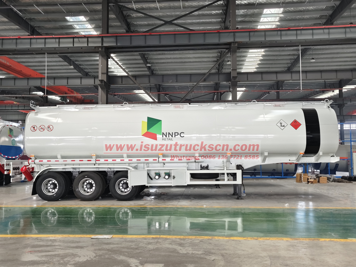 2025 new Nigeria NNPC 220 units Fuel oil tanker semi trailer