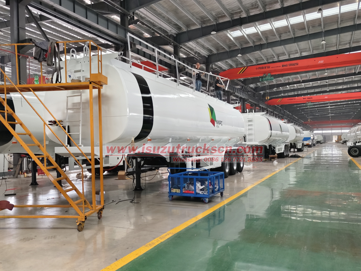 2025 new Nigeria NNPC 220 units Fuel oil tanker semi trailer
