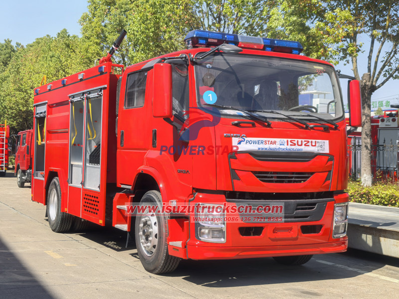 Isuzu 6cbm fire fighting truck