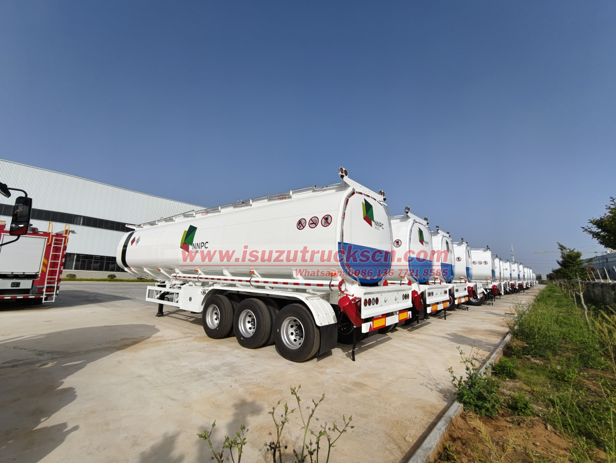 2025 new Nigeria NNPC 220 units Fuel oil tanker semi trailer
