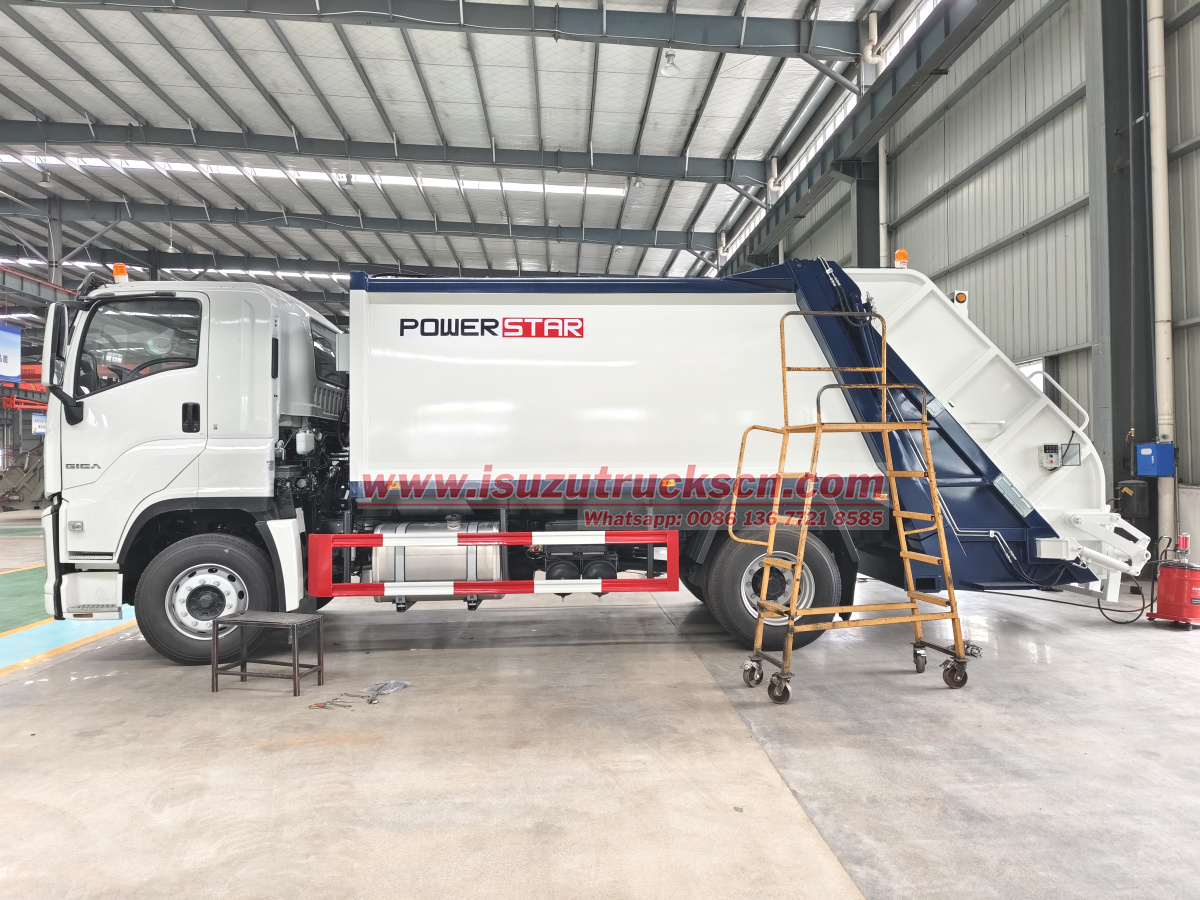 Reliable Isuzu giga 12m3 14m3 15tons Garbage Compactor Truck