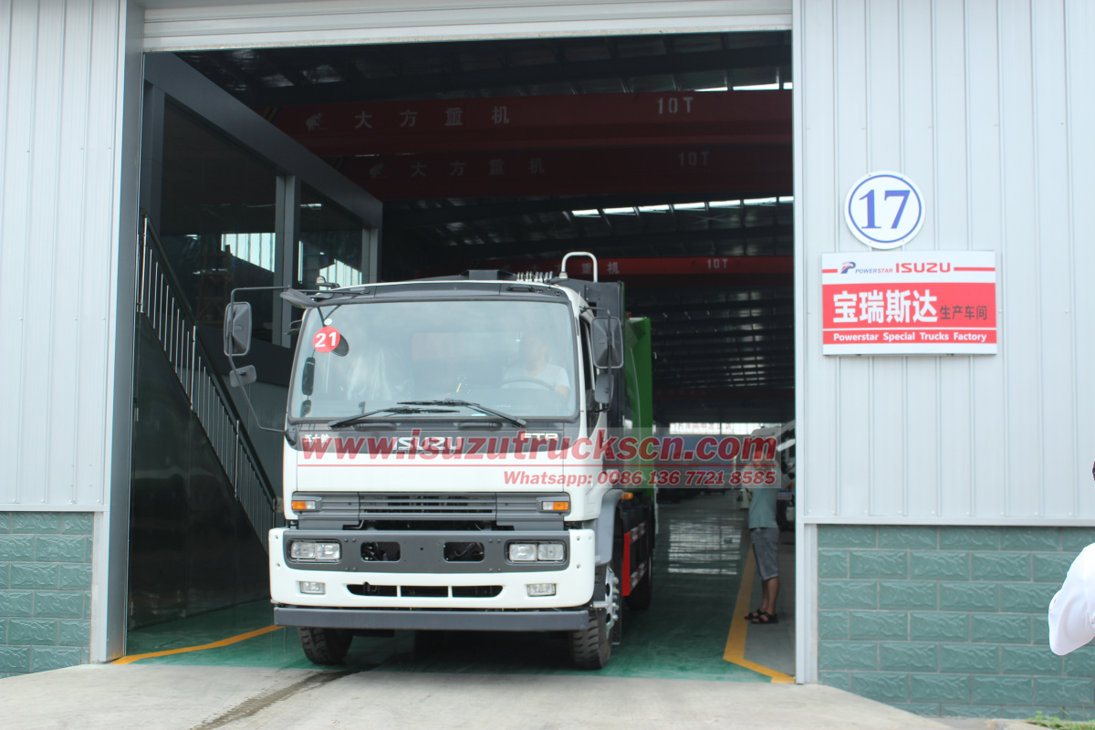 Reliable Isuzu giga 12m3 14m3 15tons Garbage Compactor Truck