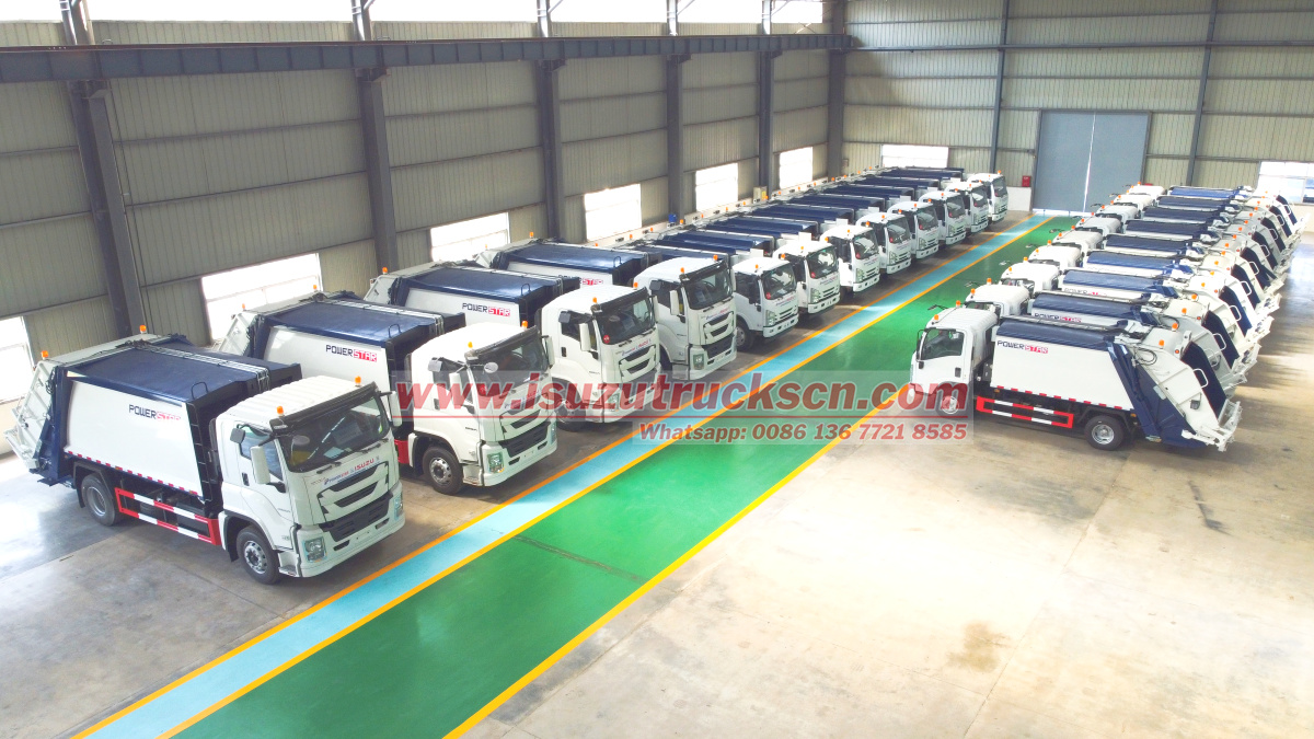 Philippines ISUZU 15CBM GIGA 6HK1-TCG61 rear loader garbage truck