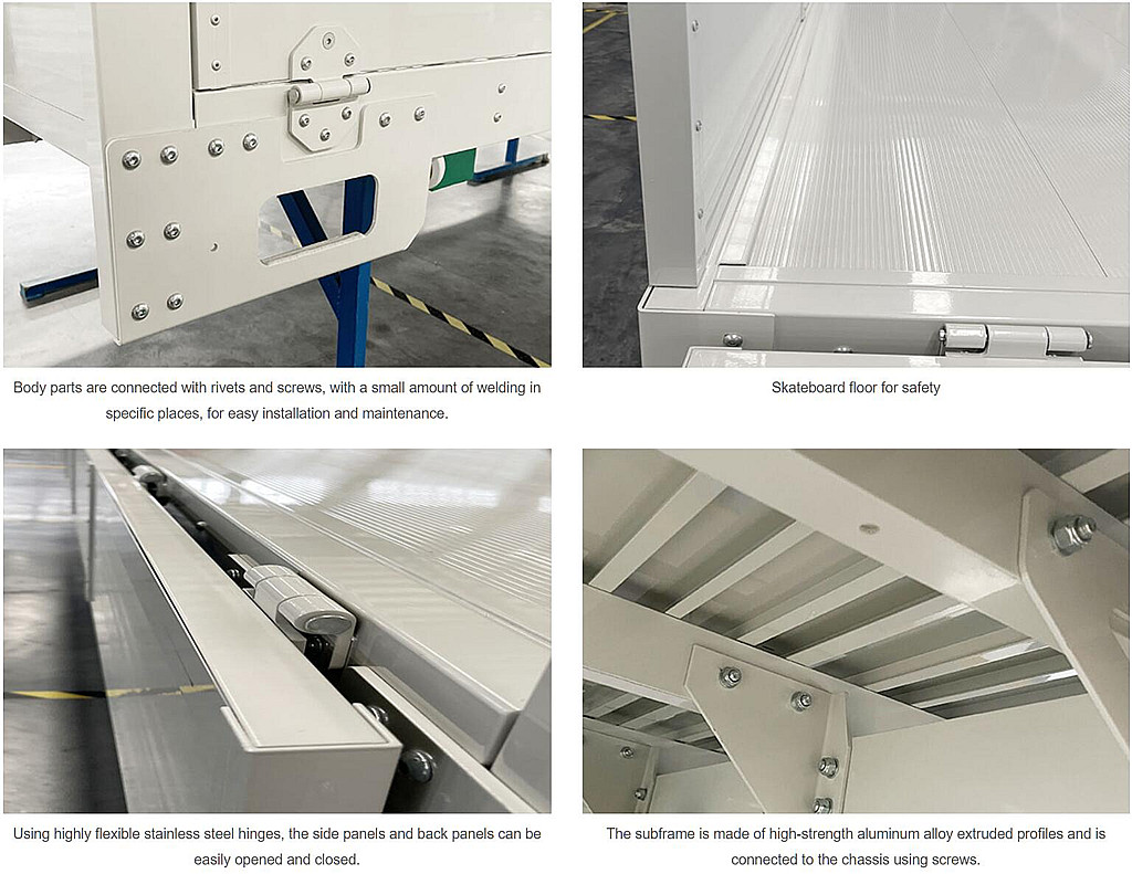 Isuzu truck mounted dropside cargo body