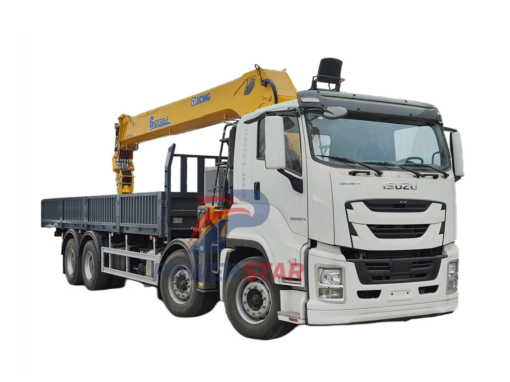 Isuzu GIGA 8X4 boom crane truck