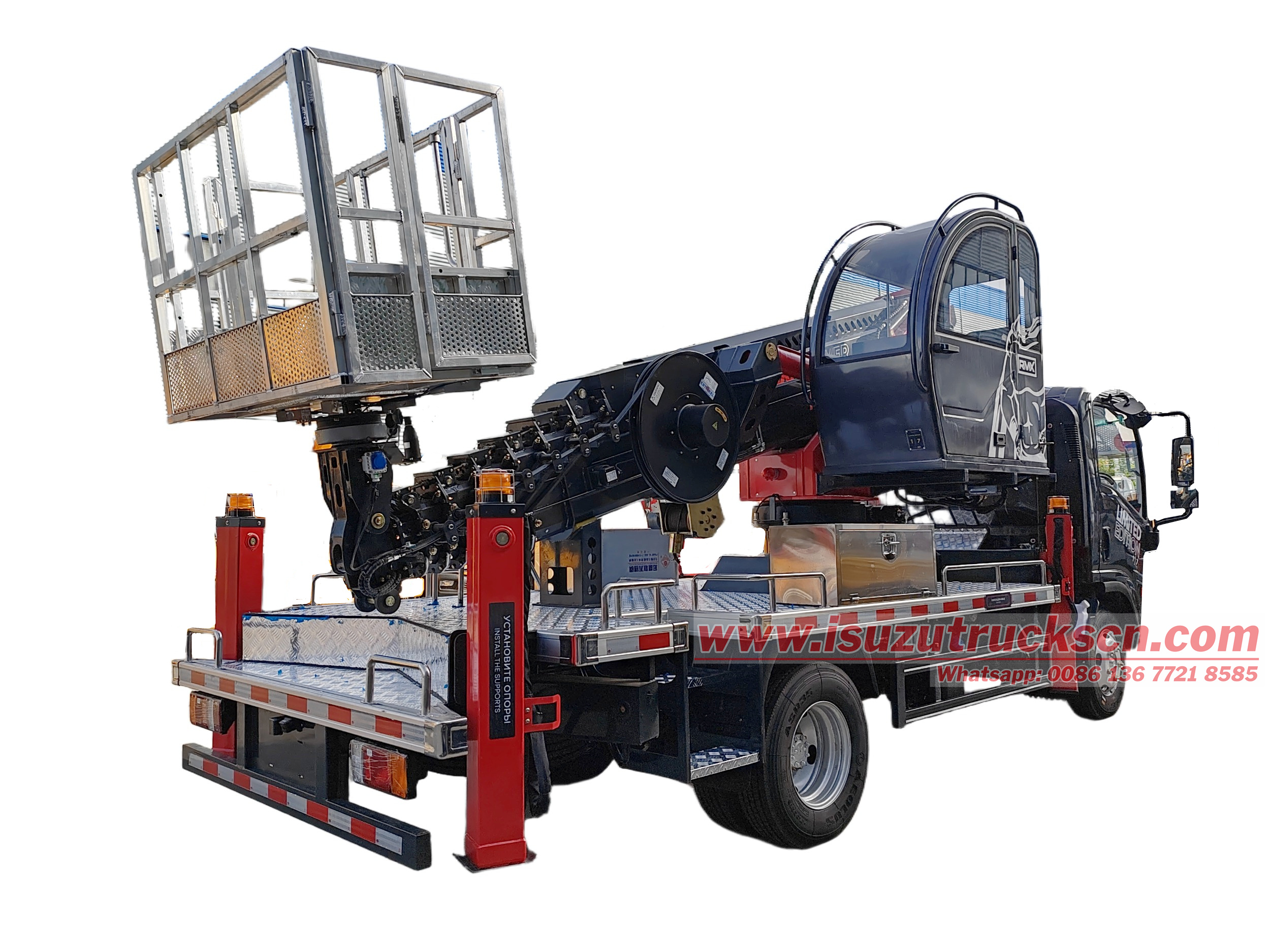 Russia Isuzu aerial lift bucket truck