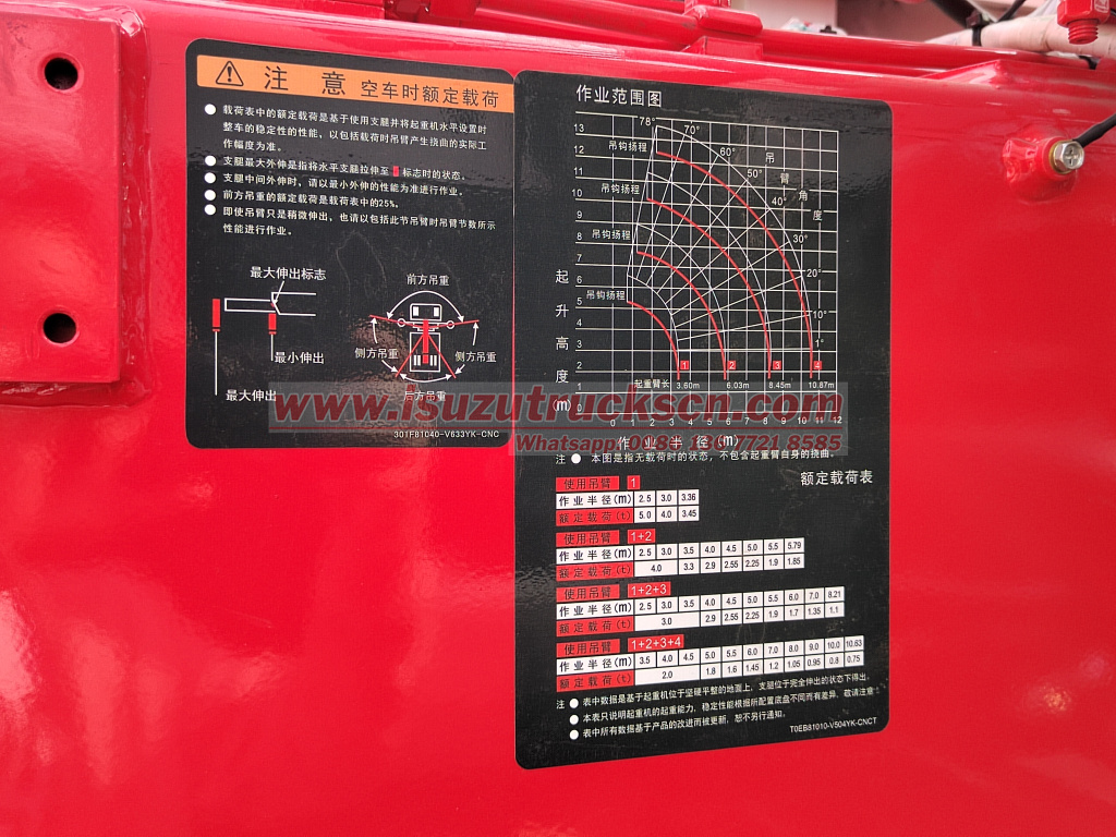 UN Yemen Isuzu off-road service truck with UNIC boom crane