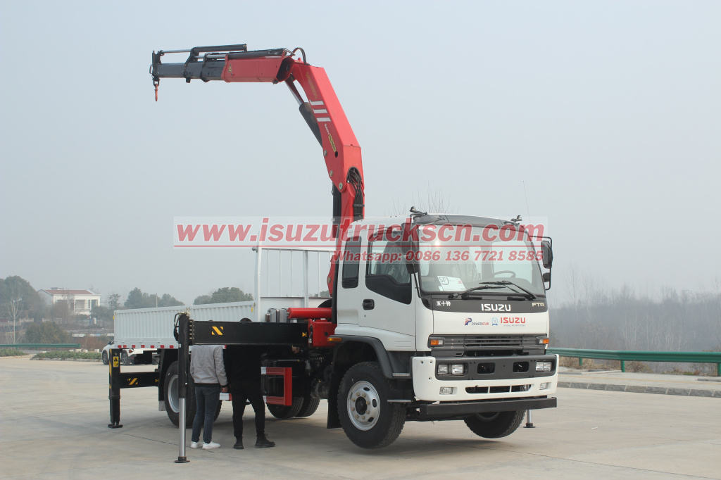 Ethiopia hydraulic truck crane Isuzu