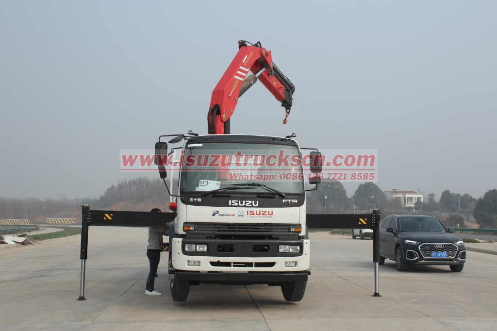 Ethiopia hydraulic truck crane Isuzu